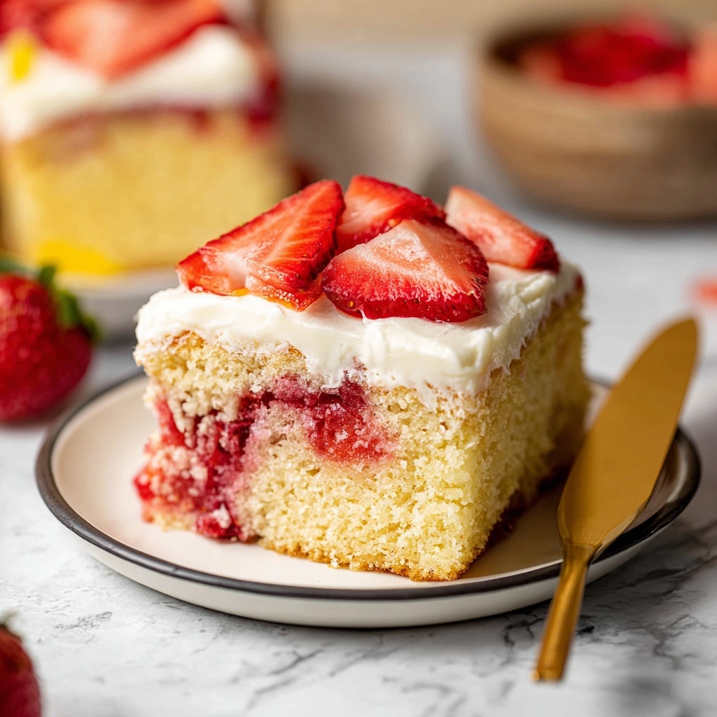 Strawberry Lemonade Poke Cake Recipe - Recipe Image