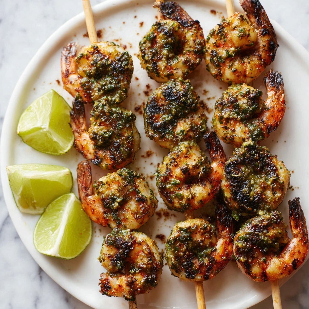 Pesto Shrimp Skewers Recipe - Recipe Image