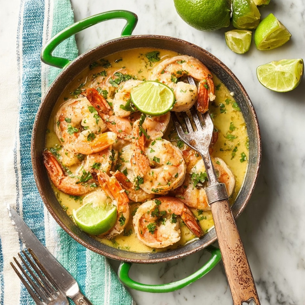One Pot Cilantro Lime Shrimp Scampi Recipe - Recipe Image