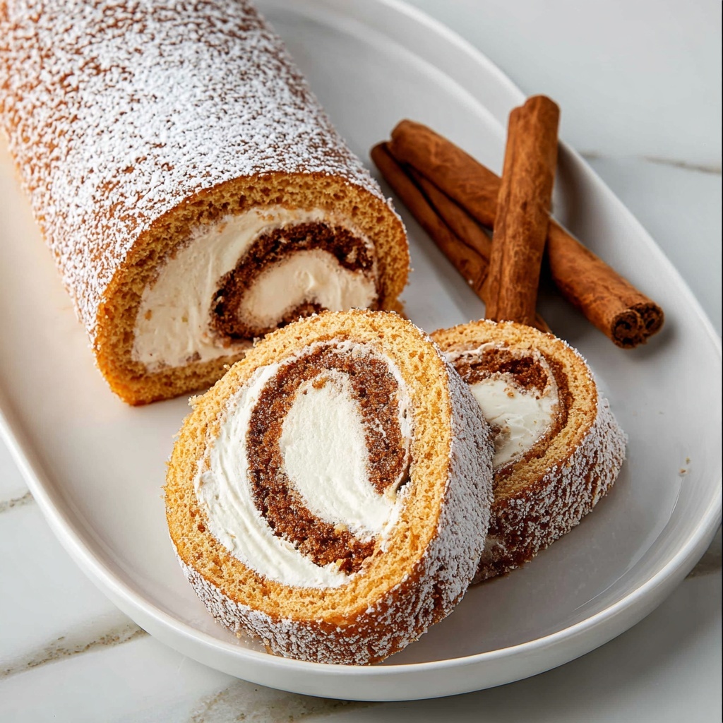 Pumpkin Roll with Cream Cheese Frosting Recipe - Recipe Image