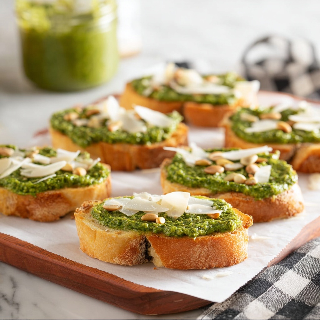 Creamy Spinach Dip Crostini Appetizer Recipe - Recipe Image