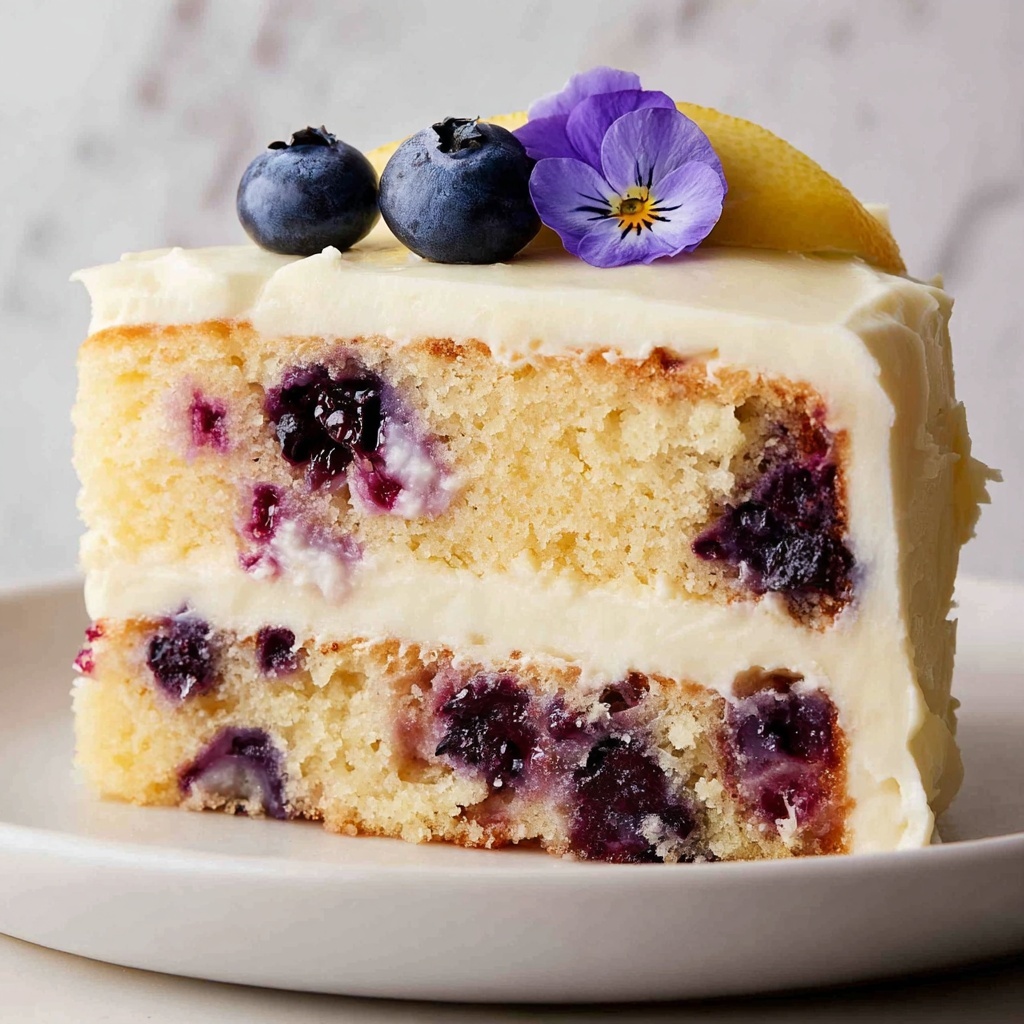 Blueberry Cake with Lemon Frosting Recipe - Recipe Image