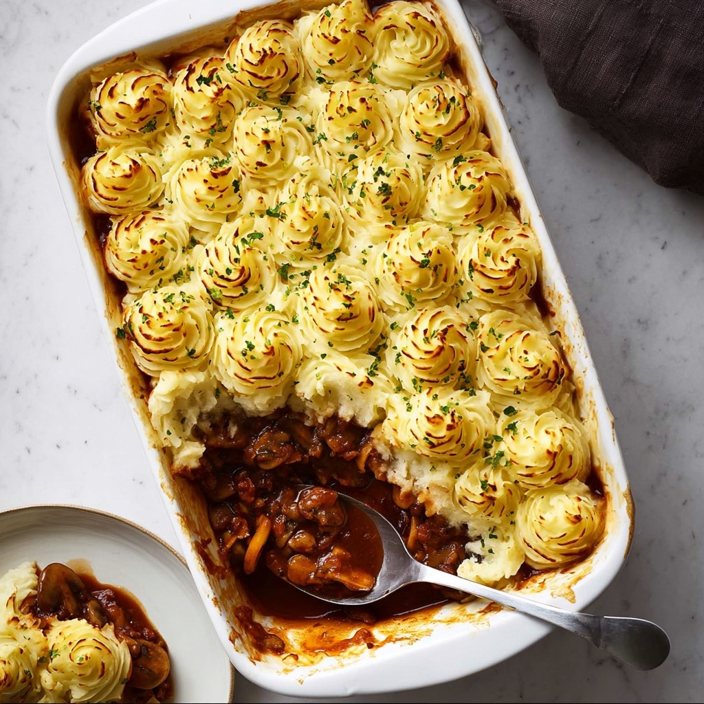 Chicken Mushroom Pie with Duchess Potato Lid Recipe - Recipe Image