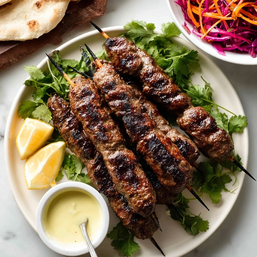 Lamb Koftas with Yoghurt Dressing Recipe - Recipe Image
