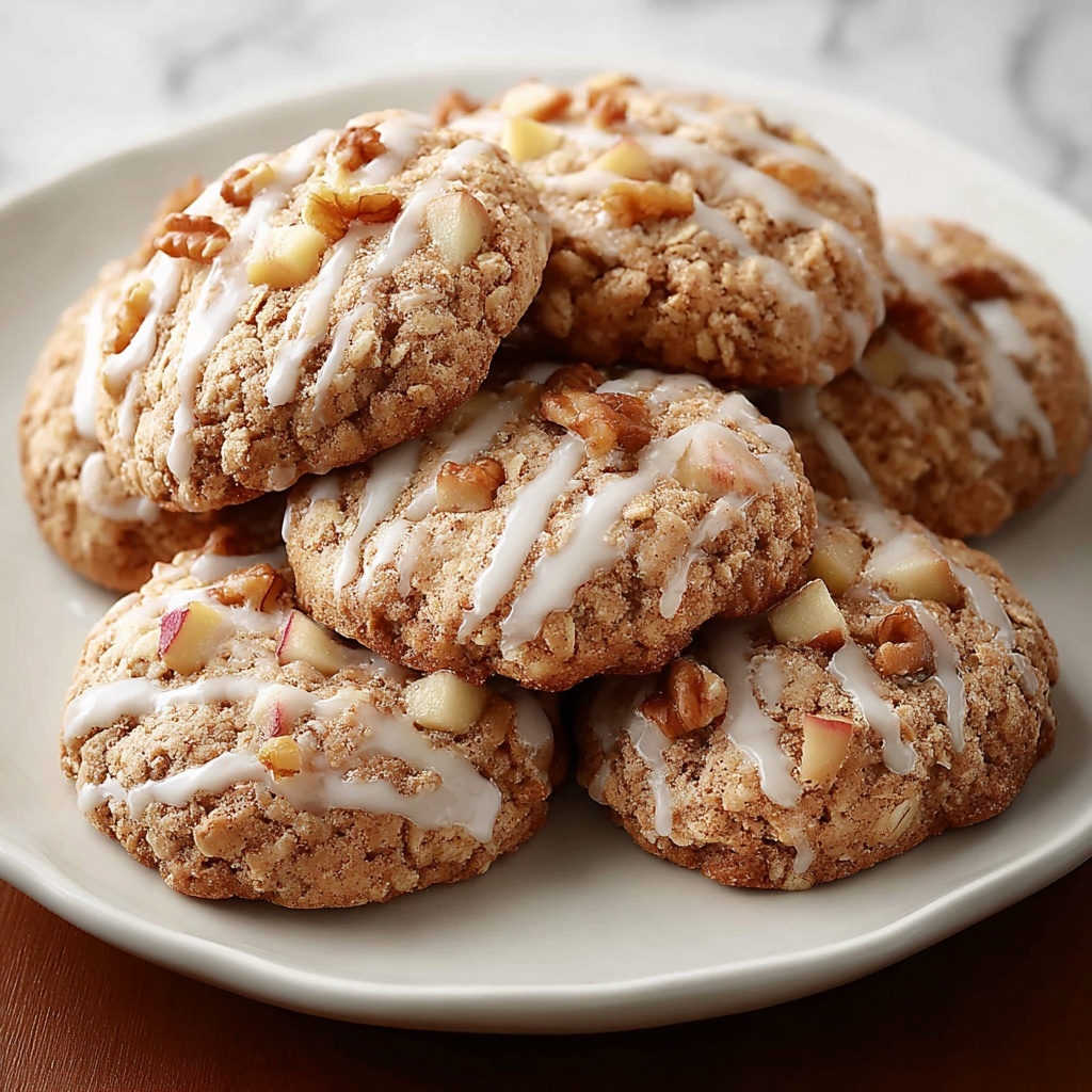Apple Cinnamon Cookies with Maple Glaze Recipe - Recipe Image