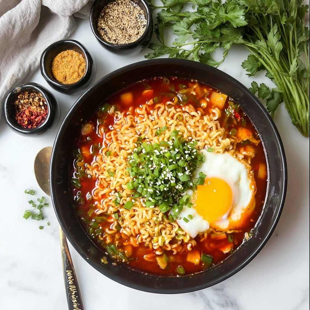 Spicy Gochujang Ramen Noodles Recipe - Recipe Image