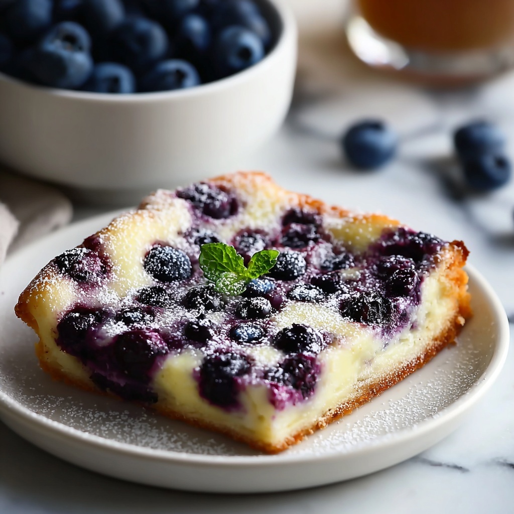 Cottage Cheese Blueberry Bake Recipe - Recipe Image