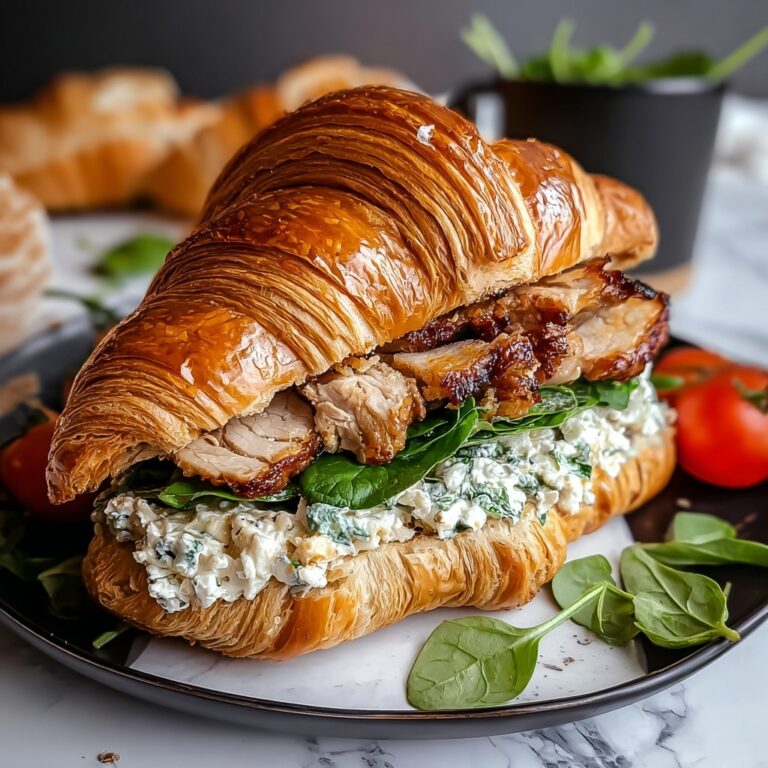 Chicken Caesar Croissant Sandwich Recipe