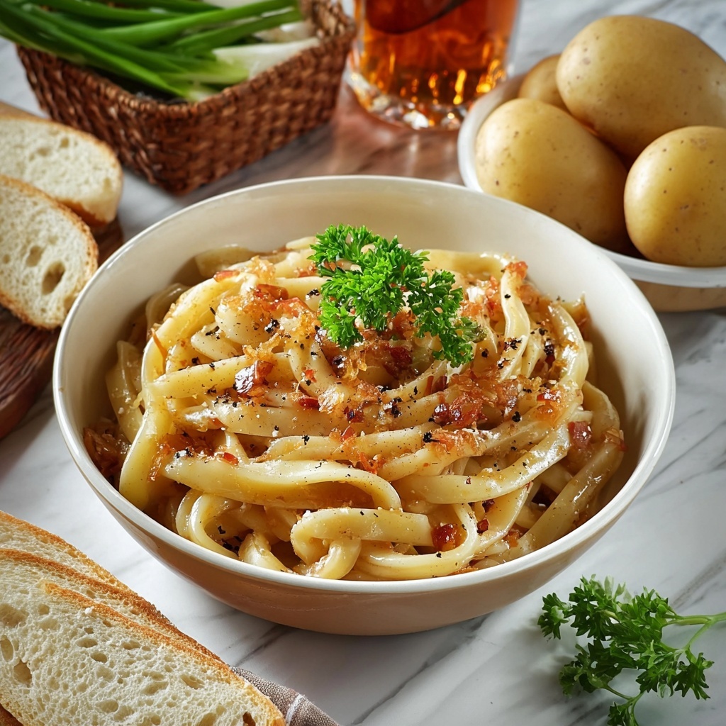 Spicy Potato Noodles Recipe - Recipe Image