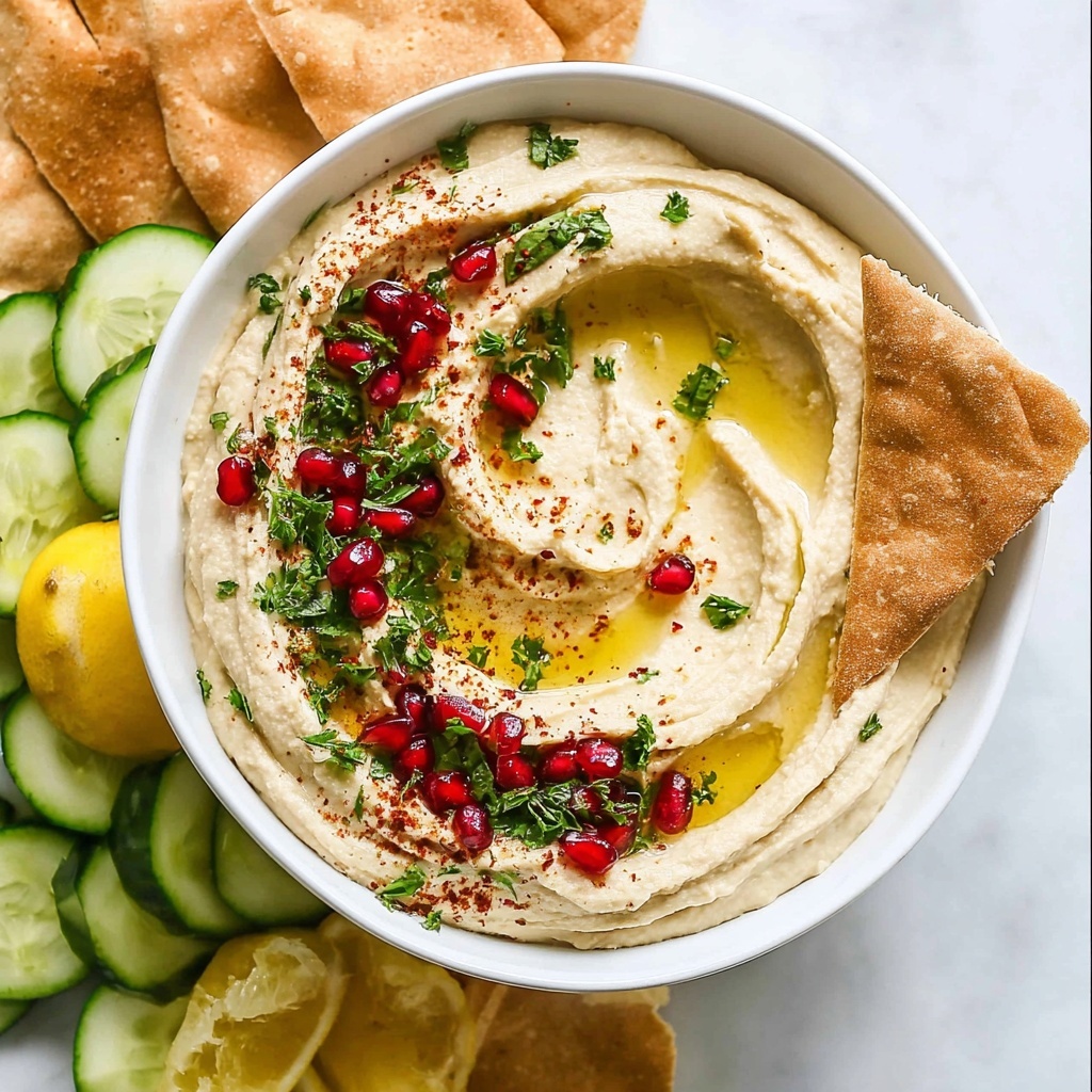 Creamy Homemade Hummus with Sumac and Olive Oil Recipe - Recipe Image