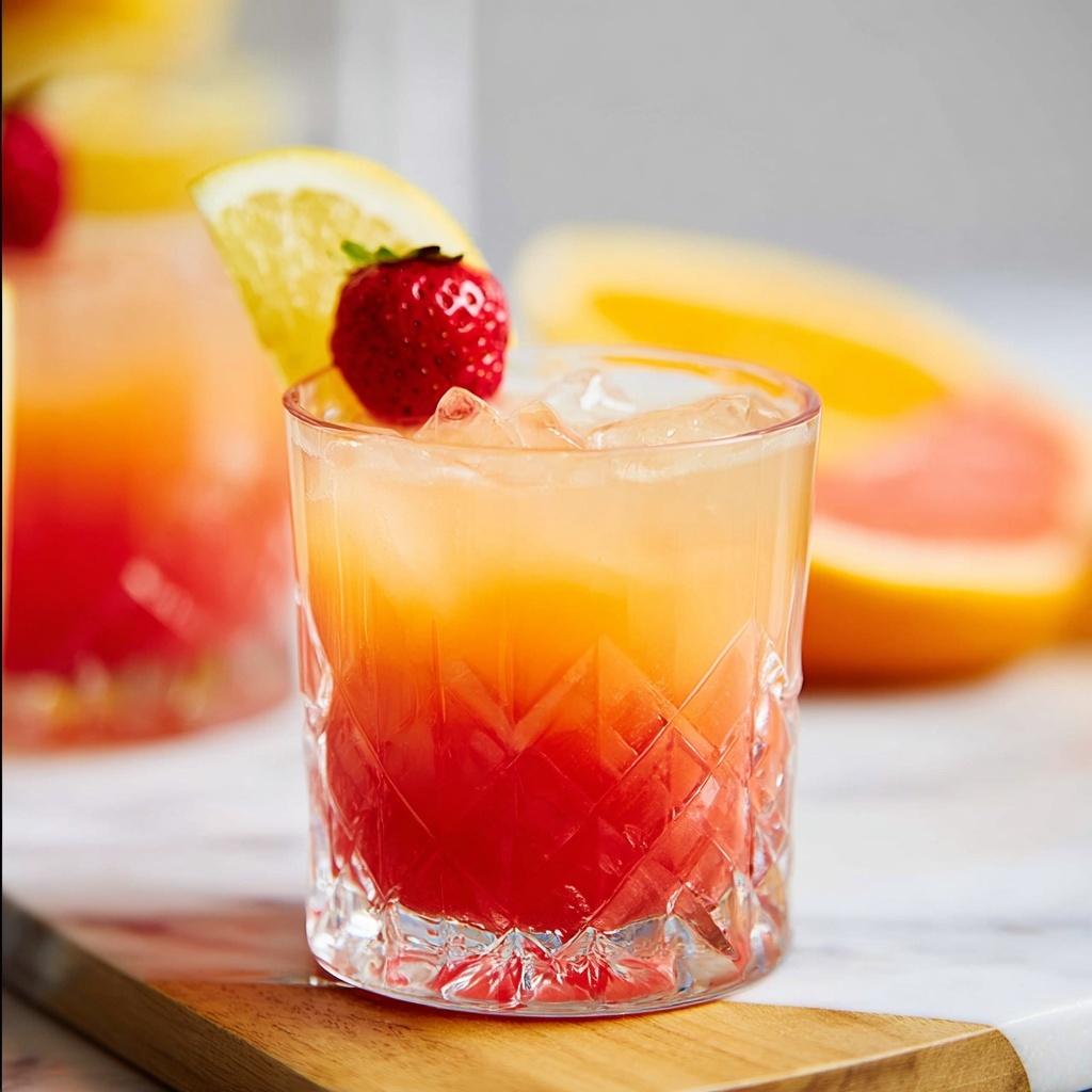 Watermelon Strawberry Sangria Recipe - Recipe Image