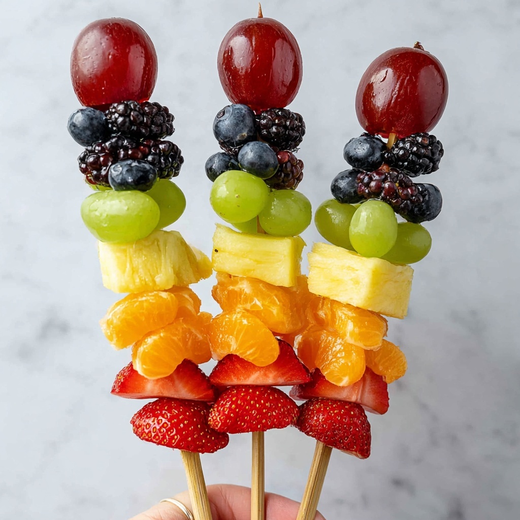 Rainbow Fruit Skewers Recipe - Recipe Image