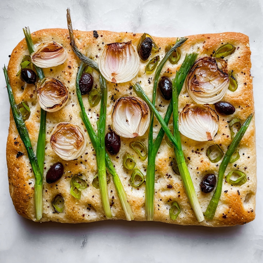 Decorated Focaccia Bread with Christmas Tree and Flower Designs Recipe - Recipe Image