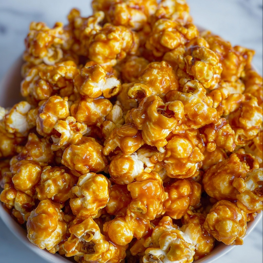 Minute Caramel Popcorn in the Microwave Recipe - Recipe Image