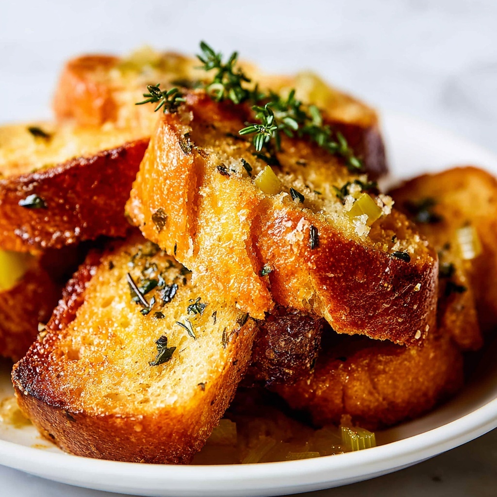 Classic Herb and Toasted Bread Stuffing for Thanksgiving Recipe - Recipe Image