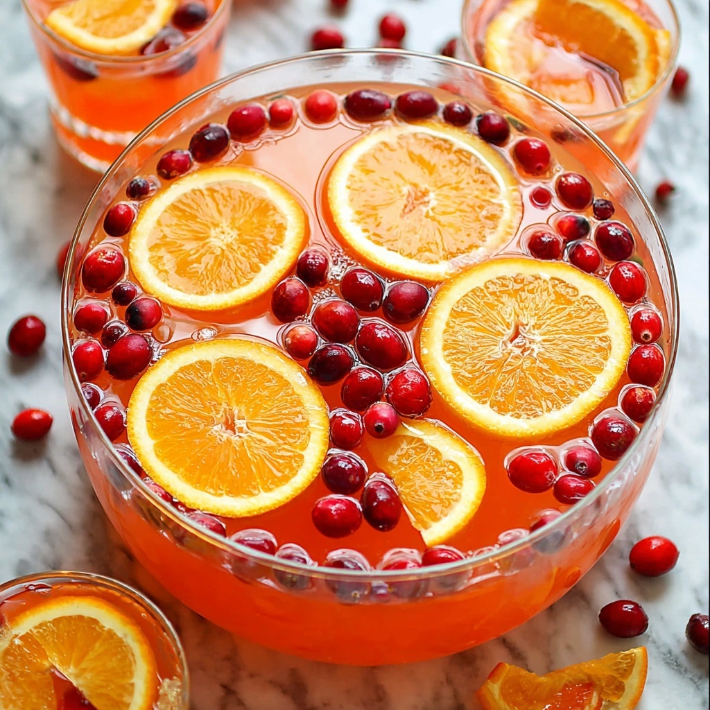 Holiday Cranberry-Orange Sparkler Punch Recipe - Recipe Image