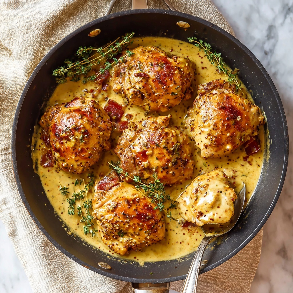 Mustard Chicken with Bacon Recipe - Recipe Image