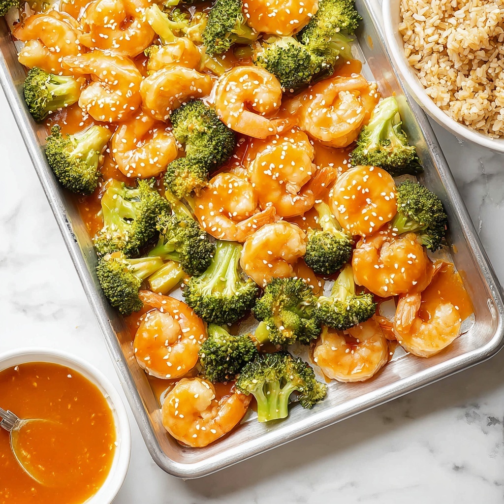 Sheet Pan Honey Garlic Shrimp and Broccoli Recipe - Recipe Image