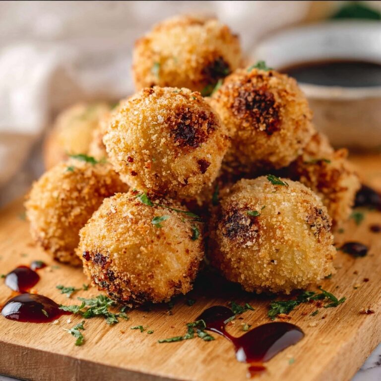 Fried Goat Cheese Balls with Cherry and Pecan Filling Recipe