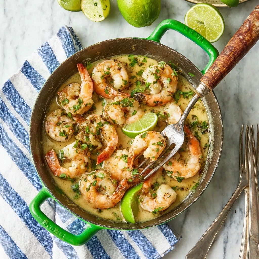 One Pot Cilantro Lime Shrimp Scampi Recipe - Recipe Image