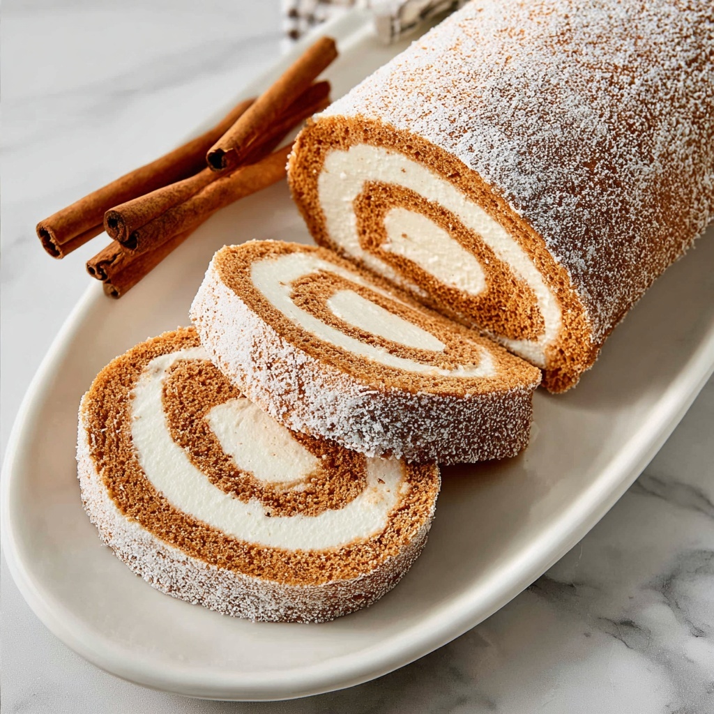 Pumpkin Roll with Cream Cheese Frosting Recipe - Recipe Image