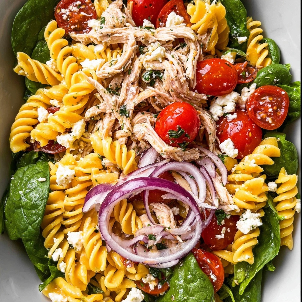 Pasta Salad with Sun-Dried Tomatoes and Chicken Recipe - Recipe Image
