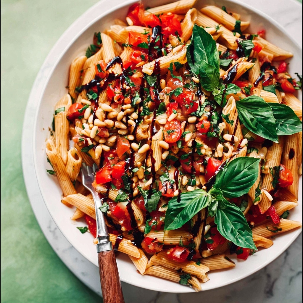 Bruschetta Summer Pasta Salad Recipe - Recipe Image