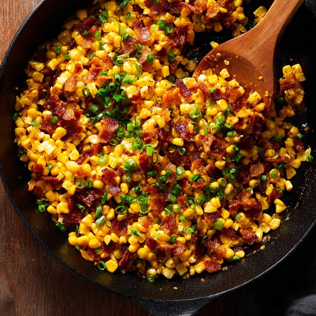 Miso Butter Corn with Bacon and Green Onions Recipe - Recipe Image