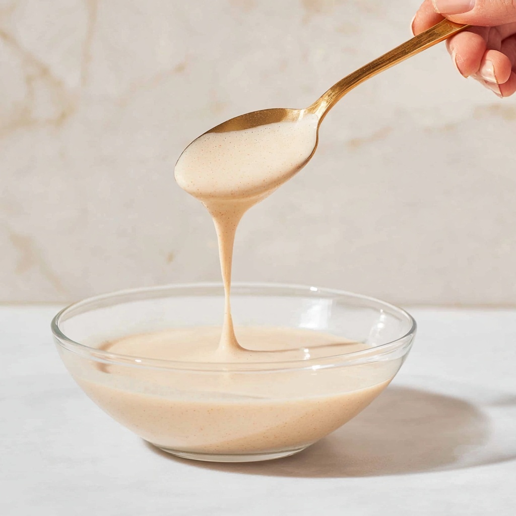 Creamy Tahini Sauce with Lemon, Garlic, and Toasted Nuts Recipe - Recipe Image