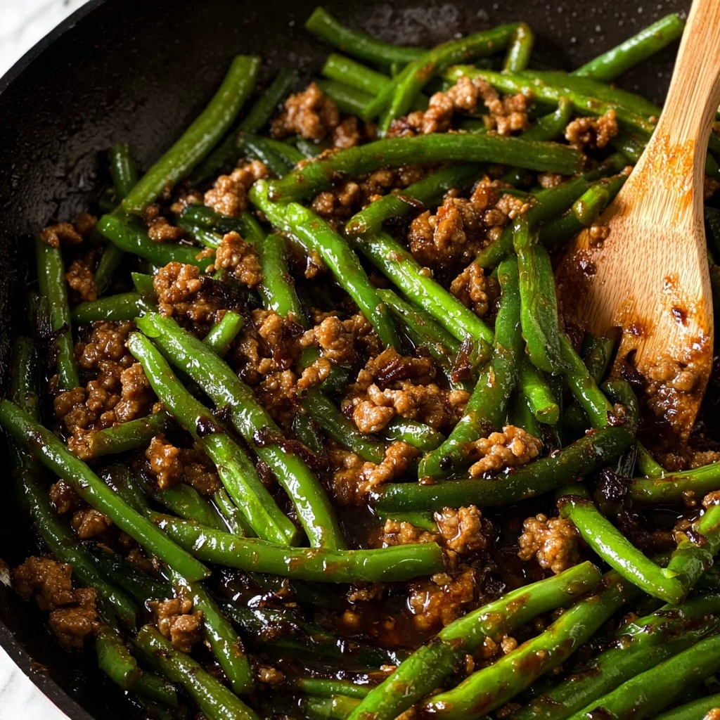 Pork Stir Fry with Green Beans Recipe - Recipe Image