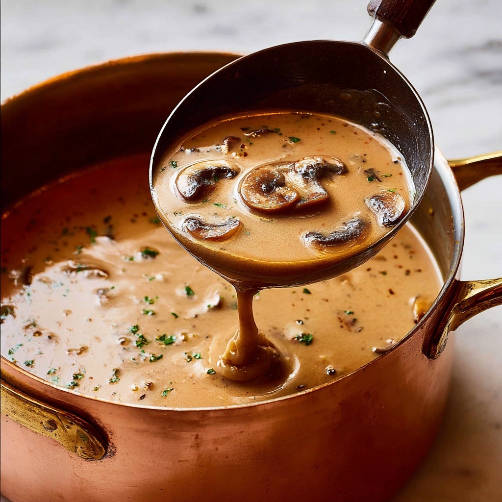 Creamy Mushroom Gravy from Scratch Recipe - Recipe Image