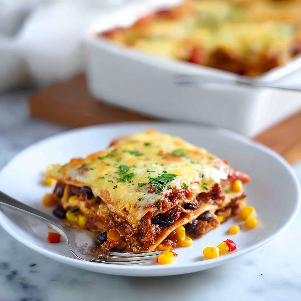 Mexican Lasagna Enchilada Stack Recipe - Recipe Image
