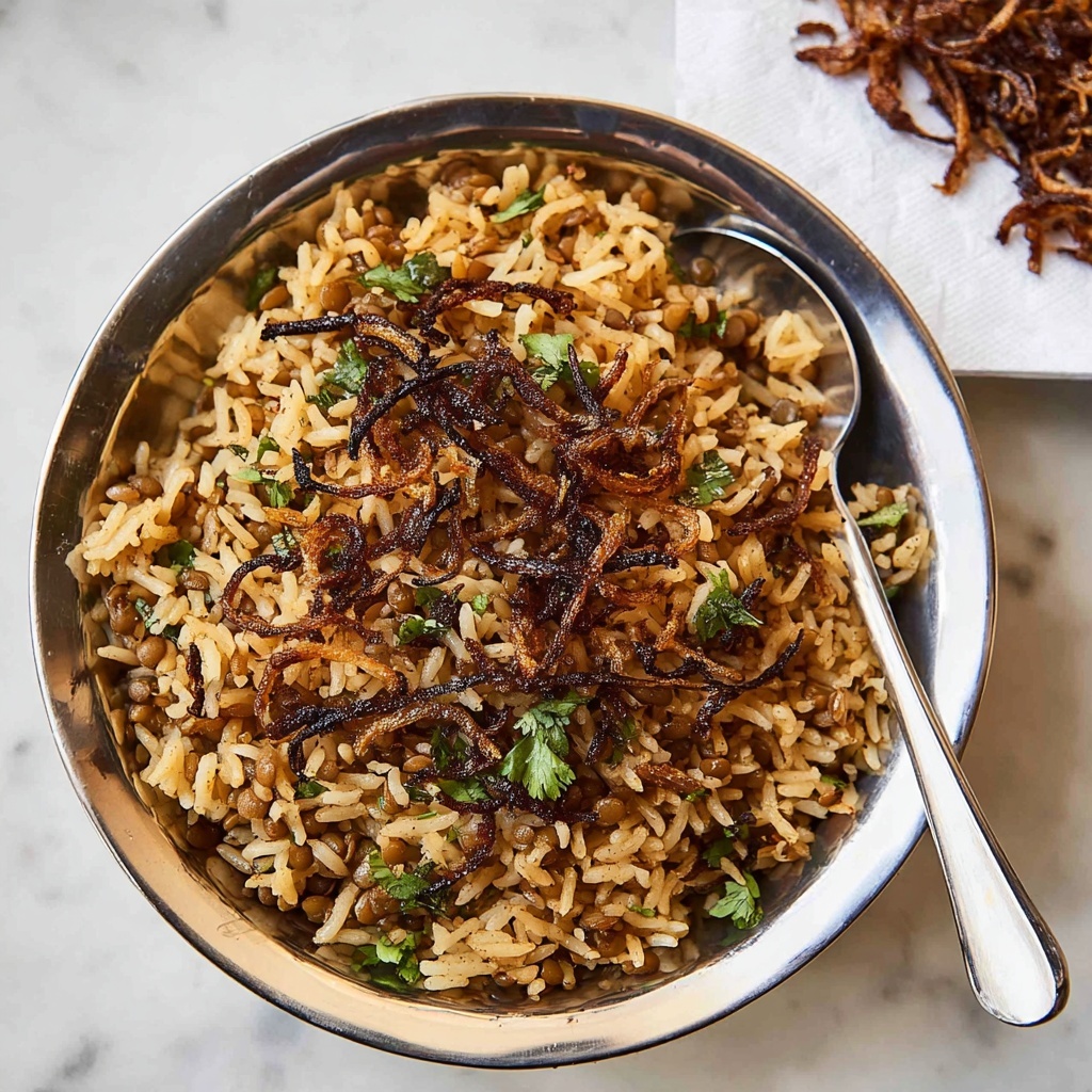 Middle Eastern Lentil and Rice (Mejadra) Recipe - Recipe Image