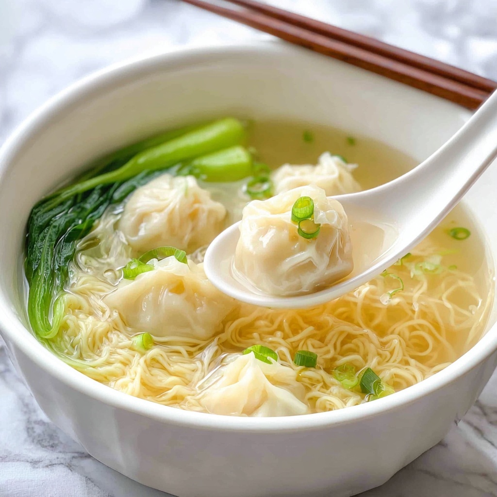 Wonton Soup with Shrimp and Pork Recipe - Recipe Image