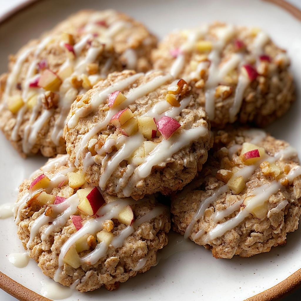 Apple Cinnamon Cookies with Maple Glaze Recipe - Recipe Image