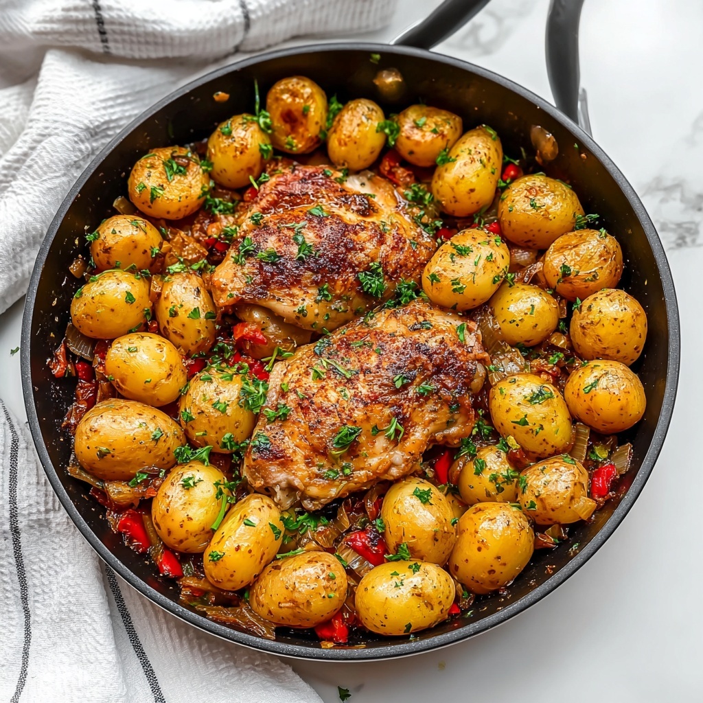 Loaded Chicken and Potatoes with Cheddar, Bacon, and Green Onions Recipe - Recipe Image