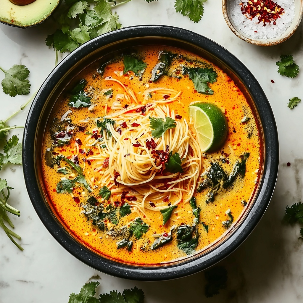 Spicy Coconut Noodles Recipe - Recipe Image