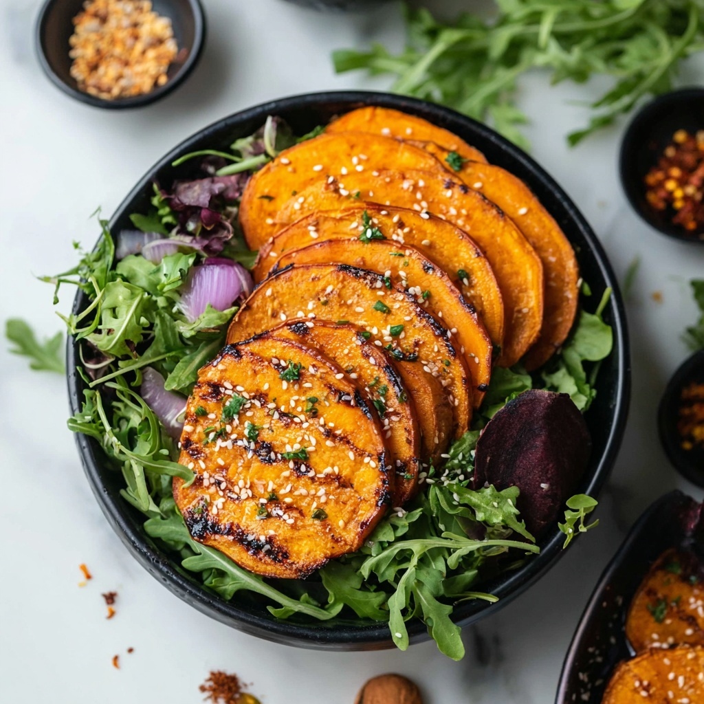 Sweet Potato Patties with Tahini Sauce Recipe - Recipe Image
