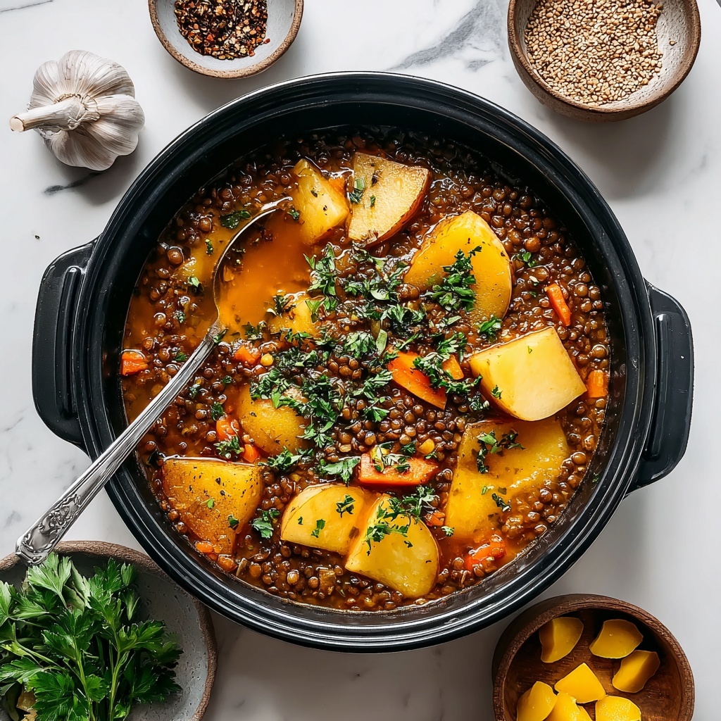 Vegan Lentil Hotpot Recipe - Recipe Image