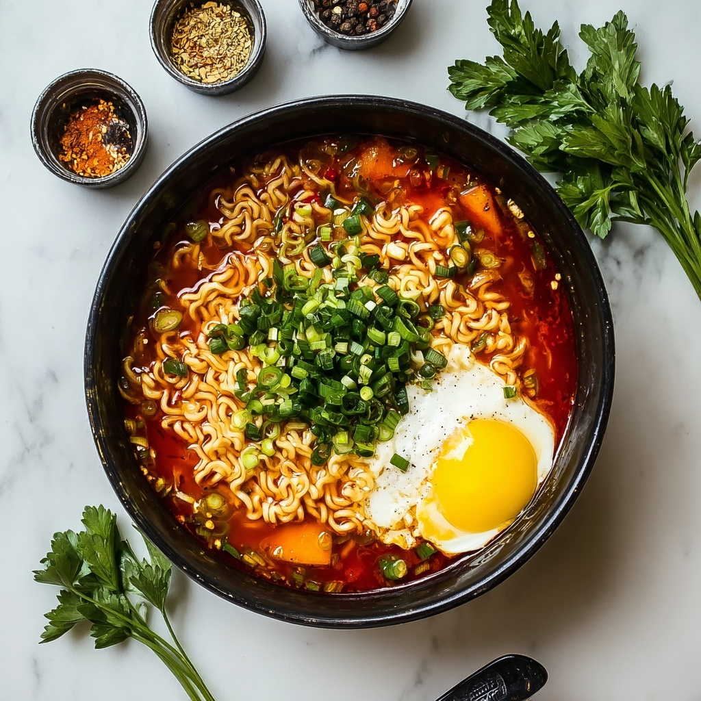 Spicy Gochujang Ramen Noodles Recipe - Recipe Image