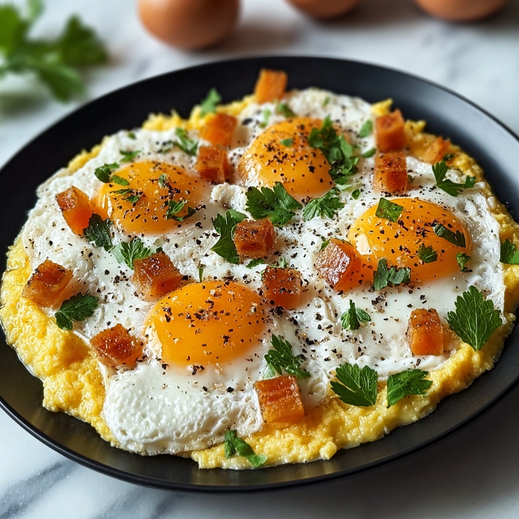 Cottage Cheese Egg Bake with Cheddar, Bell Peppers, and Green Onions Recipe - Recipe Image