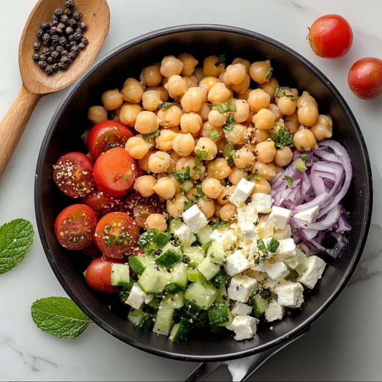 Cottage Cheese and Chickpeas Salad Recipe