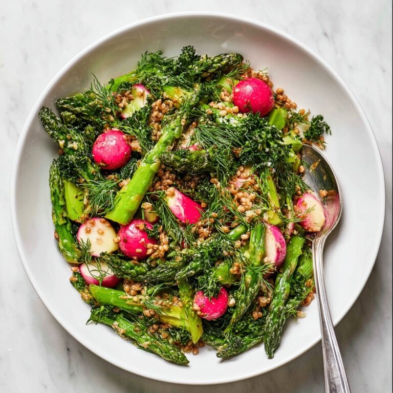 Spring Farro Salad with Roasted Vegetables and Fresh Herbs Recipe