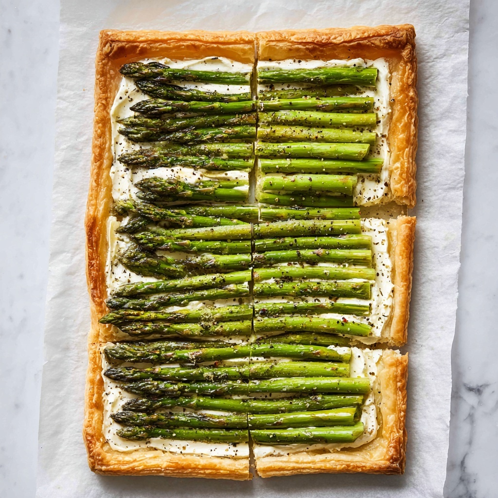 Asparagus Ricotta Tart Recipe - Recipe Image