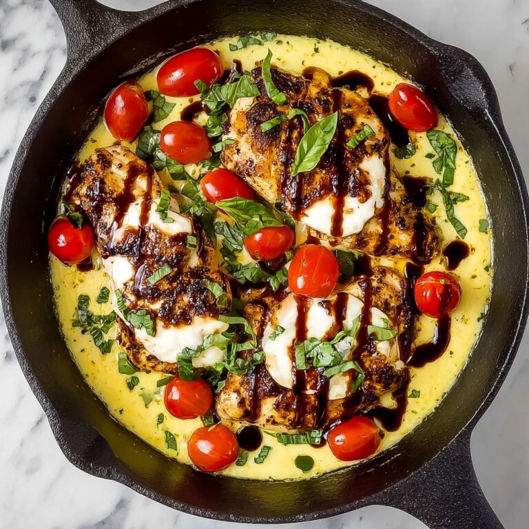 Healthy Caprese Chicken Breasts with Cherry Tomatoes and Mozzarella Recipe