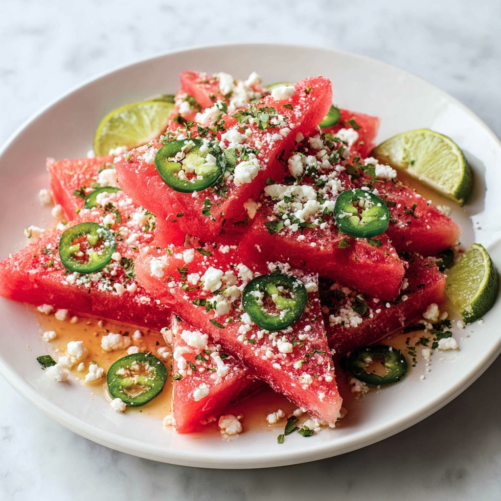 Tajin Watermelon Salad with Cotija and Cilantro Recipe - Recipe Image