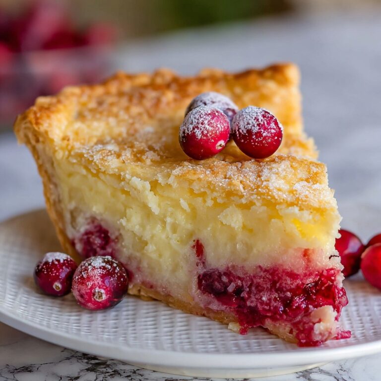 Cranberry Custard Pie Recipe