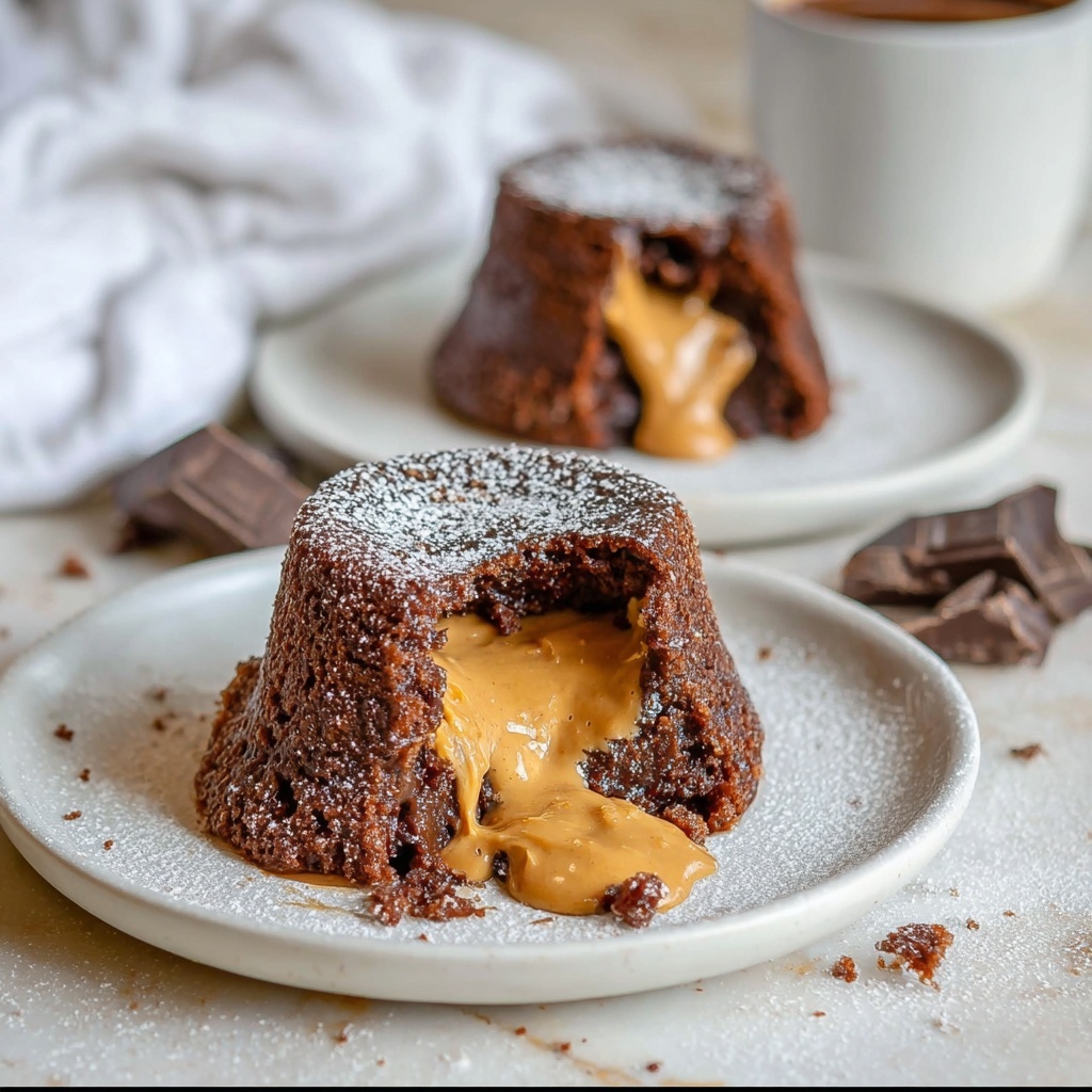 Chocolate Peanut Butter Lava Cakes Recipe - Recipe Image