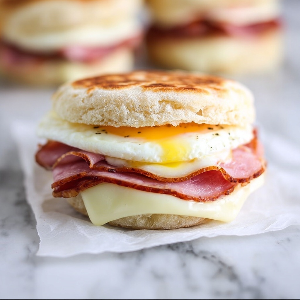 Egg White Delight Sandwich with Canadian Bacon and Cheddar Recipe - Recipe Image