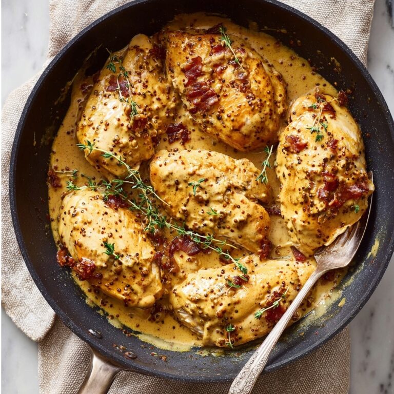 Mustard Chicken with Bacon Recipe